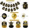 Class of 2026 Graduation Decorations Set - Black & Gold Congrats Grad Party Kit - Includes Fabric Backdrop, Banner, & Premium Balloons - All-in-One High School & College Supplies